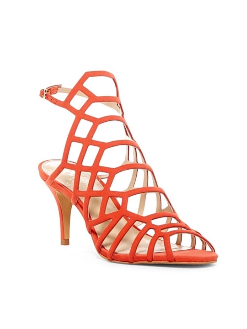 Vince Camuto Leather Caged Heels